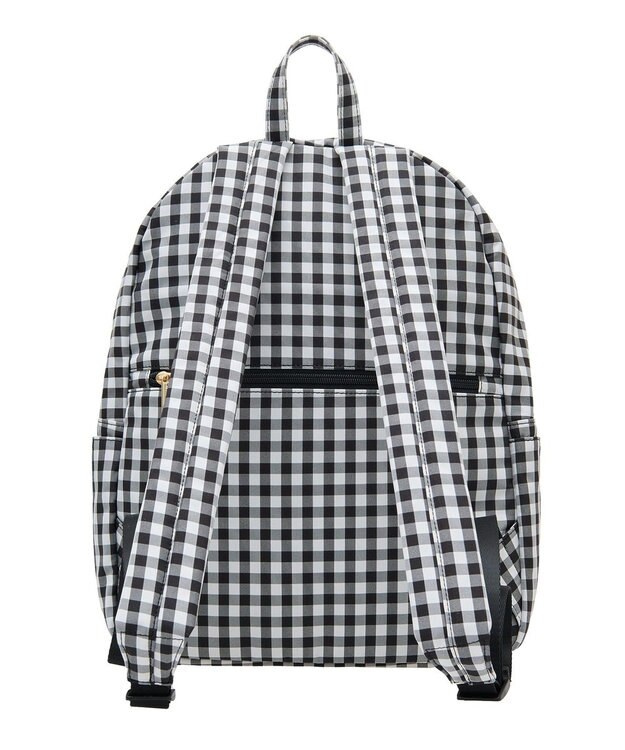 Maison de FLEUR ギンガムフロントリボンリュック Black