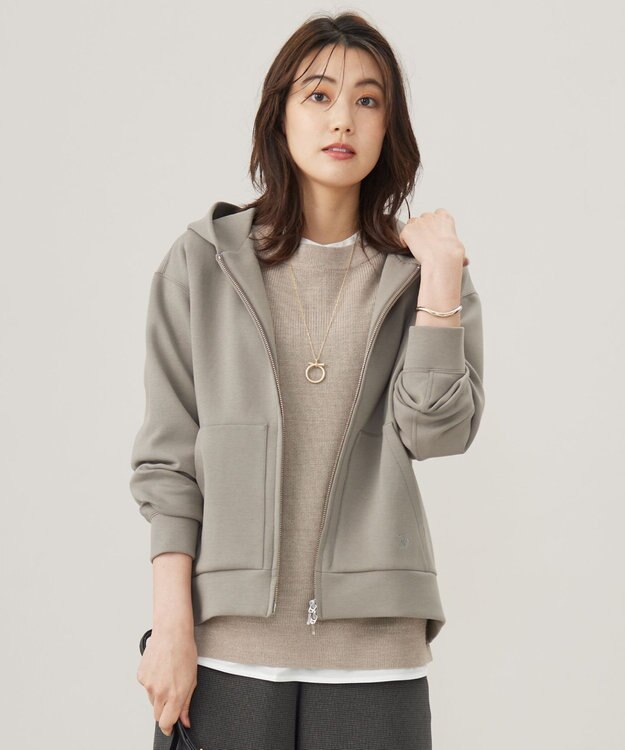 ダンボール ジップアップ パーカー / J.PRESS LADIES | ファッション通販 【公式通販】オンワード・クローゼット