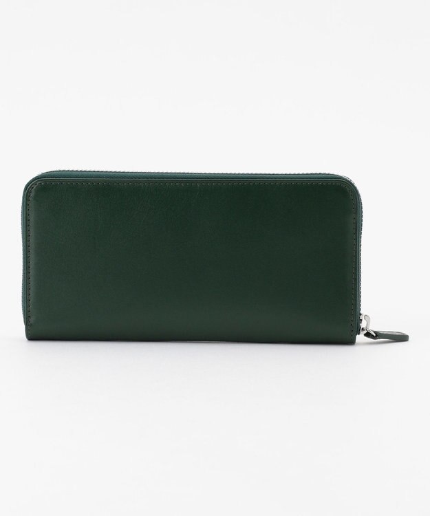 J.PRESS MEN 【MORPHO×J.PRESS】スムースヌメ 長財布(ラウンドファスナー) ダークグリーン系