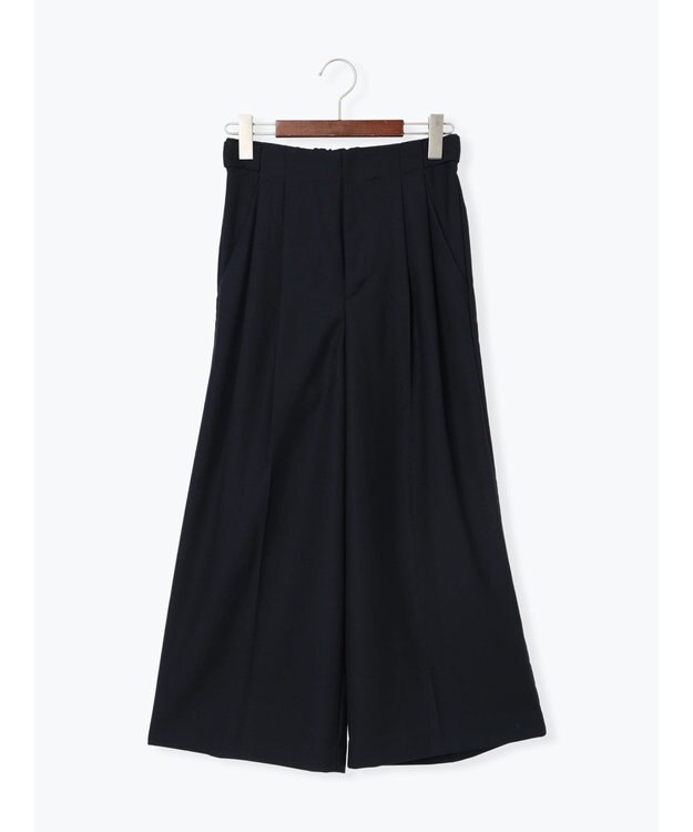 Te chichi パターンアソートワイドクロップトパンツ ネイビー