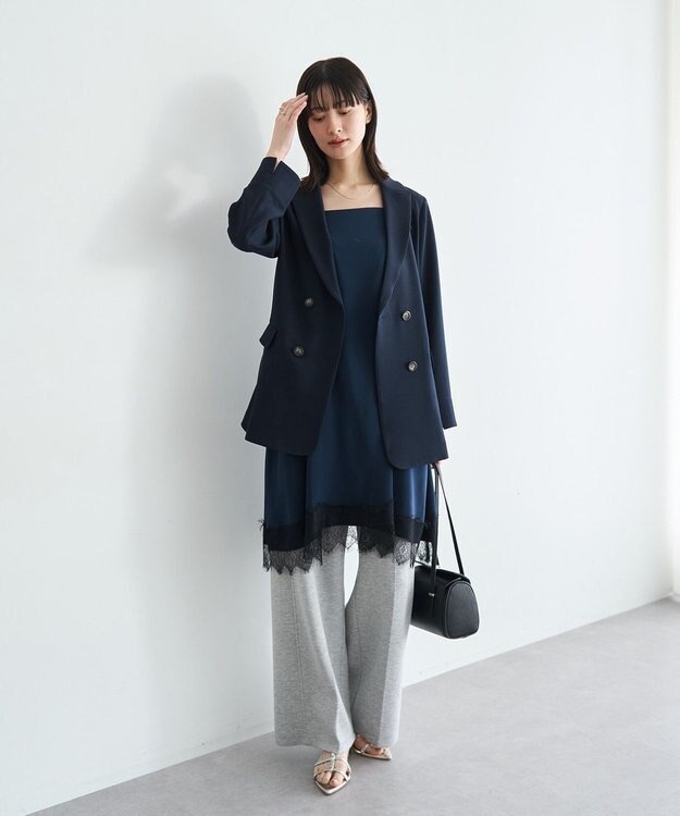 YECCA VECCA ダブルブレストジャケット Navy