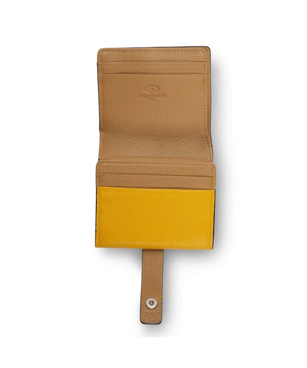 PELLE BORSA 二つ折りミニ財布 Very Goods ベリーグッズ 7202 イエロー
