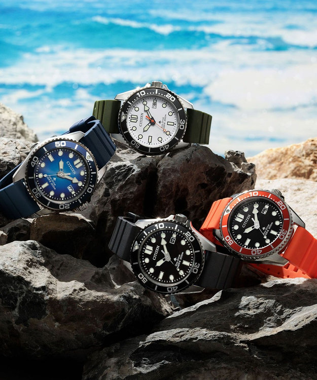 CITIZEN 【200m潜水用防水】光発電エコ・ドライブ ダイバーズウオッチ BN0267-04L ブルー