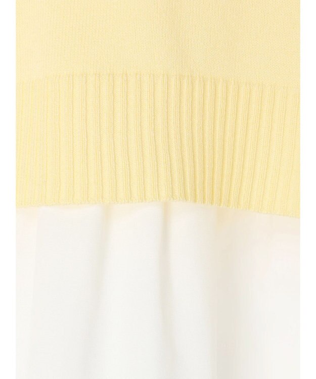 earth music&ecology ＳＥＴ２点Ｖネックベスト＋スタンドカラーチュニック Ivory