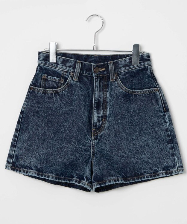 WEGO 台形デニムショートパンツ デニム中濃加工色