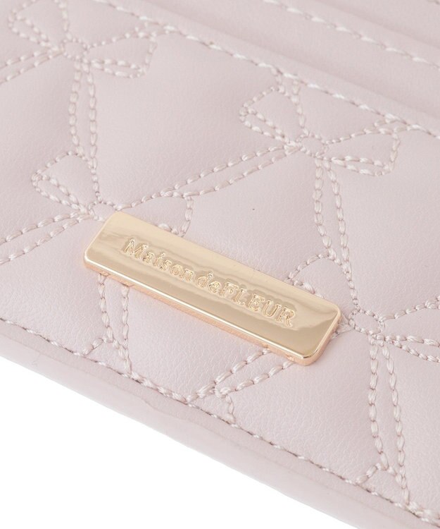Maison de FLEUR リボンキルティングフラグメントケース Pink
