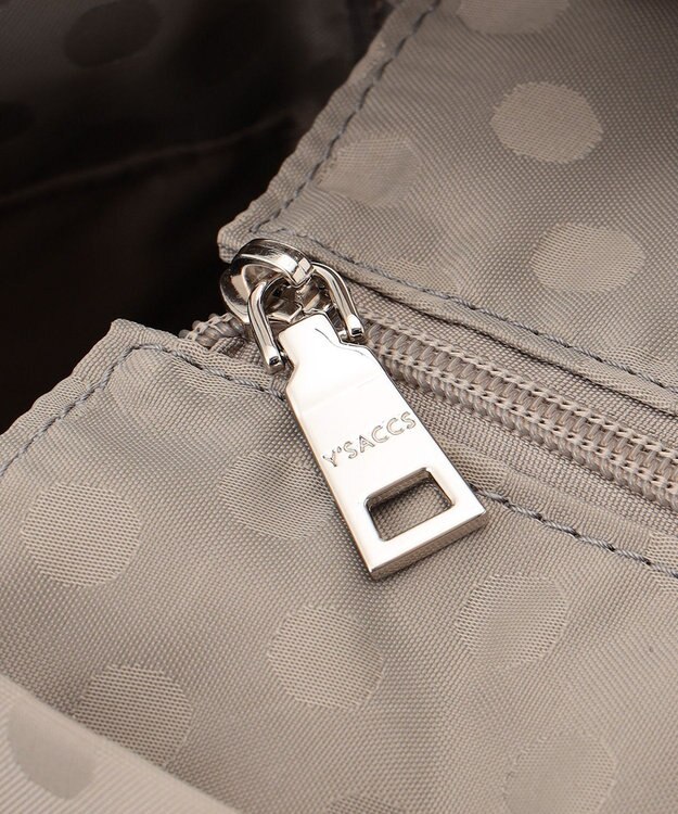 Y'SACCS 【Y’SACCS vous et】ドットジャカードトート Mサイズ グレージュ