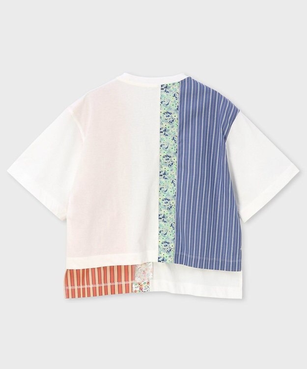Paul Smith Floral Patchwork ミックスアップ 半袖Tシャツ ホワイト