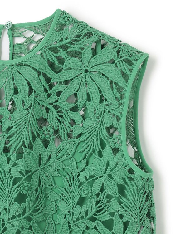 BEIGE， NARCISSUS / レースブラウス Pine Green