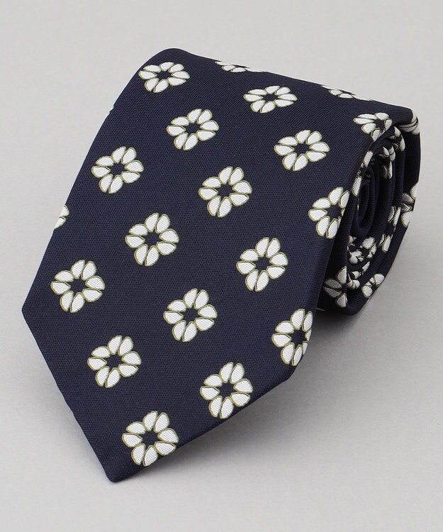 GOTAIRIKU 【日本製】ネクタイ_小紋柄 ネイビー系8