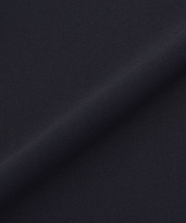 23区 S 【セットアップ対応/洗える】トリアセダブルジョーゼット シフォンスリーブ ワンピース ネイビー系