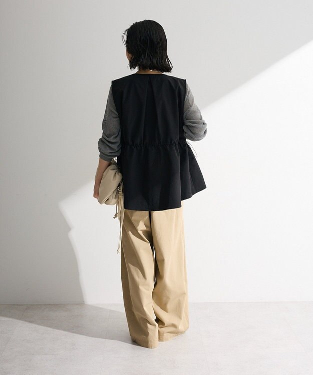 Green Parks ドロストフレアベスト Black