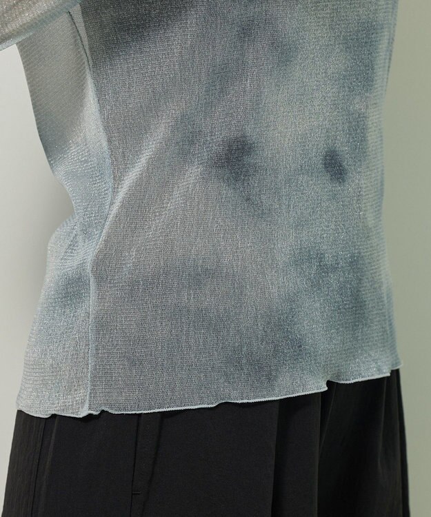 Green Parks シアー柄プルオーバー Charcoal Gray