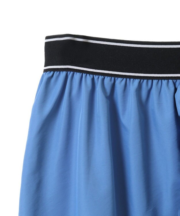 Green Parks ウエストラインフリルティアードスカート Blue