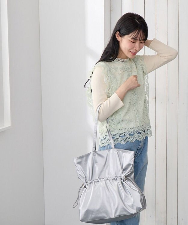 ROOTOTE 3636【シャーリングトート】SC.トール.メタリック-A 01：シルバー