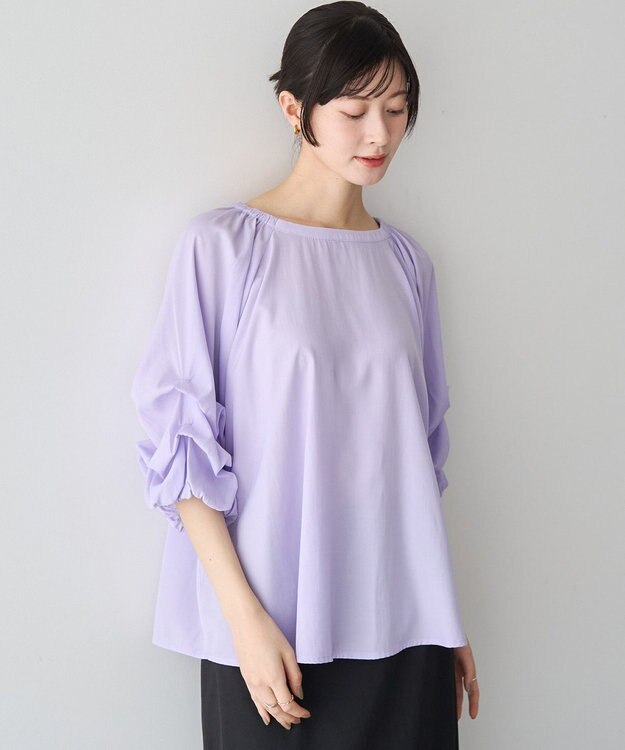 YECCA VECCA ホイップスリーブブラウス Lavender