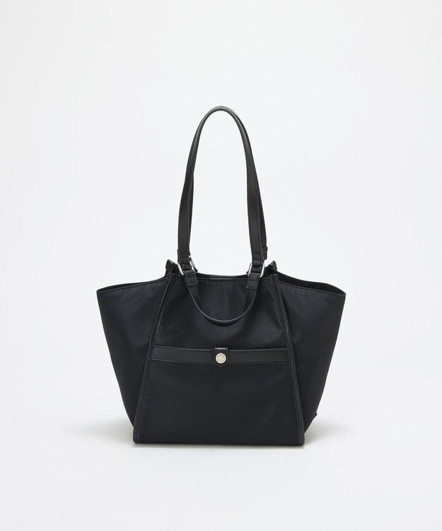 TOPKAPI 【TREASURE TOPKAPI】ナイロン 2way レザーハンドル ミニ トートバッグ ブラック