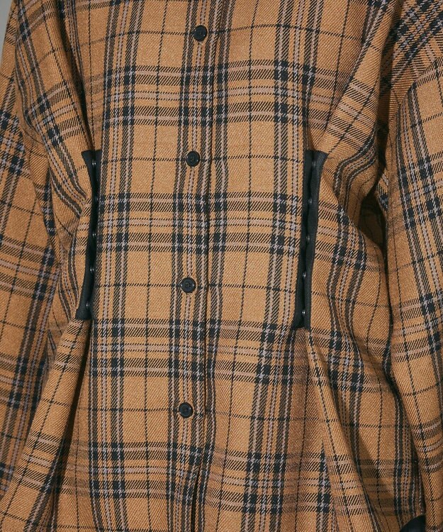 Green Parks ウエストタック２ＷＡＹシャツブルゾン Brown