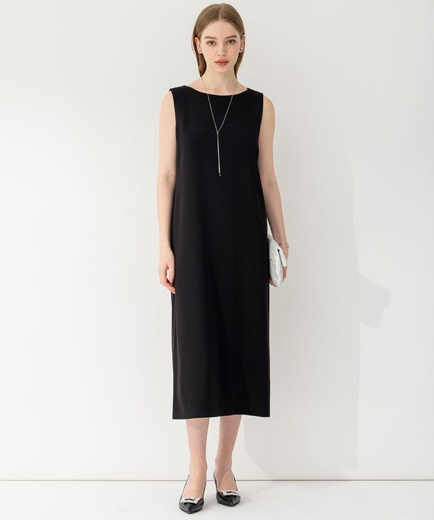 23区 【APPLAUDIR】クリスタルフラワーコンビ ドレス ブラック系