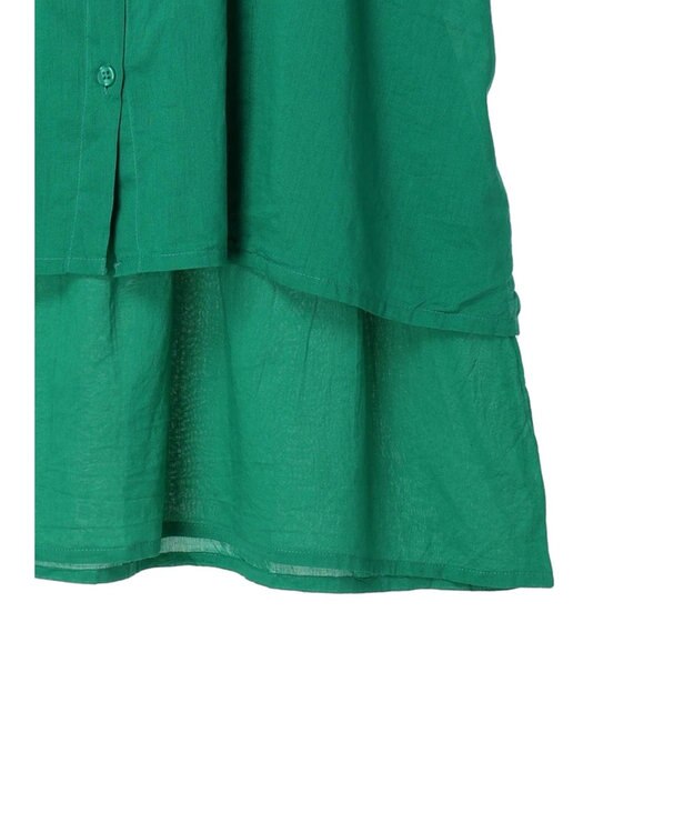 Green Parks インド綿　ＳＥＴ２点レイヤード風ブラウス Green