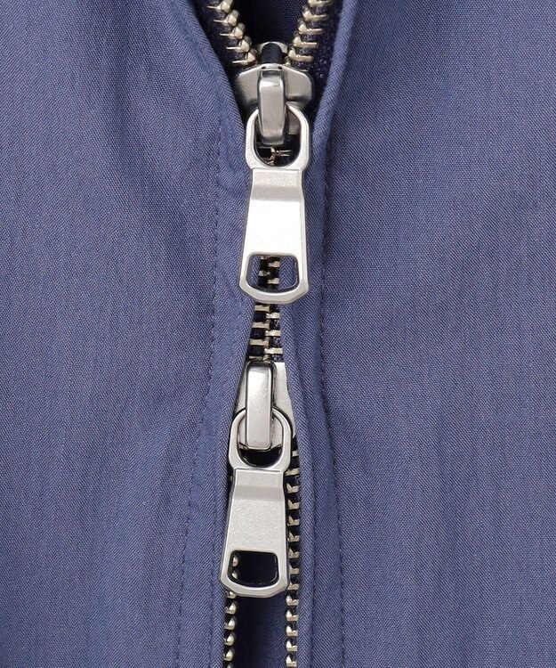 J.PRESS MEN コットンナイロンタイプライター ゴルフジャケット ダルブルー系