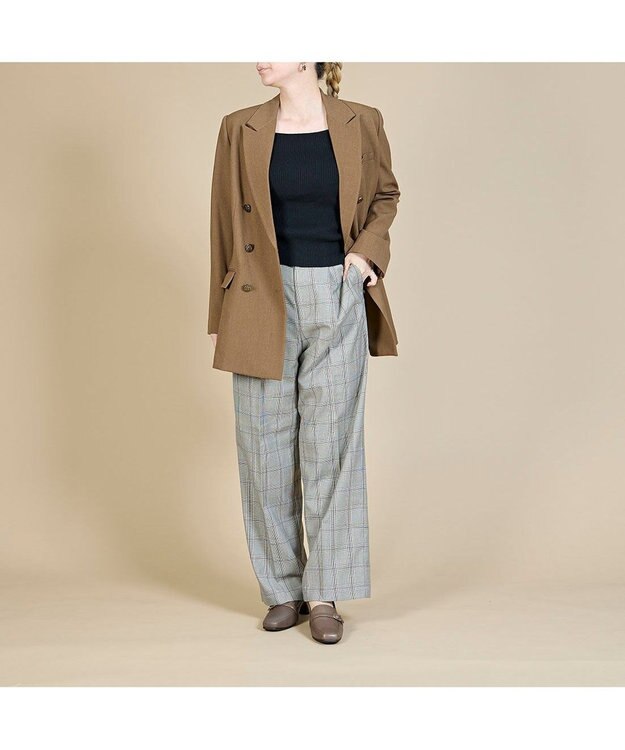 ing <ing>ベルトデザインヒールローファー オーク