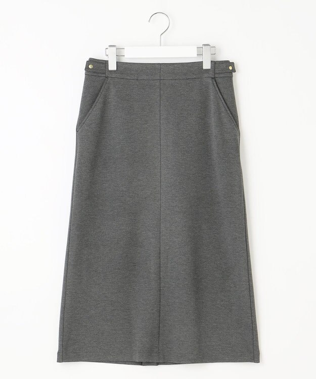 J.PRESS LADIES 【洗える】デュアルウォームポンチ スカート グレー系