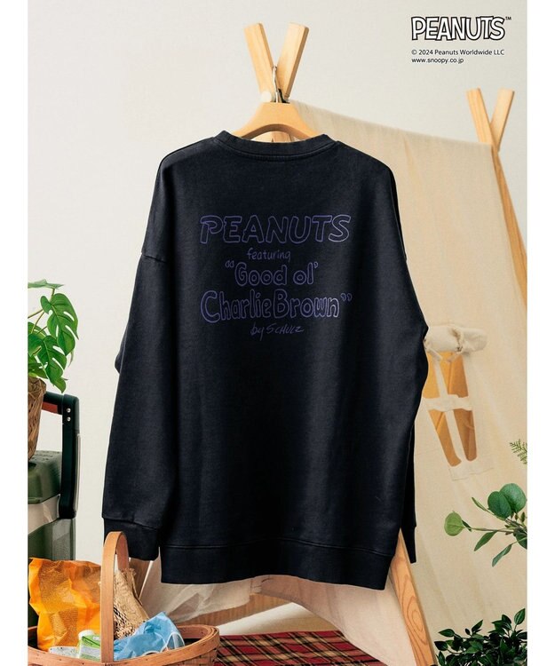 AMERICAN HOLIC ビンテージライクスウェット／ＰＥＡＮＵＴＳ1 Charcoal Gray