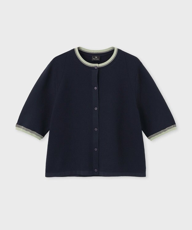 Paul Smith コントラストトリム カーディガン ネイビー
