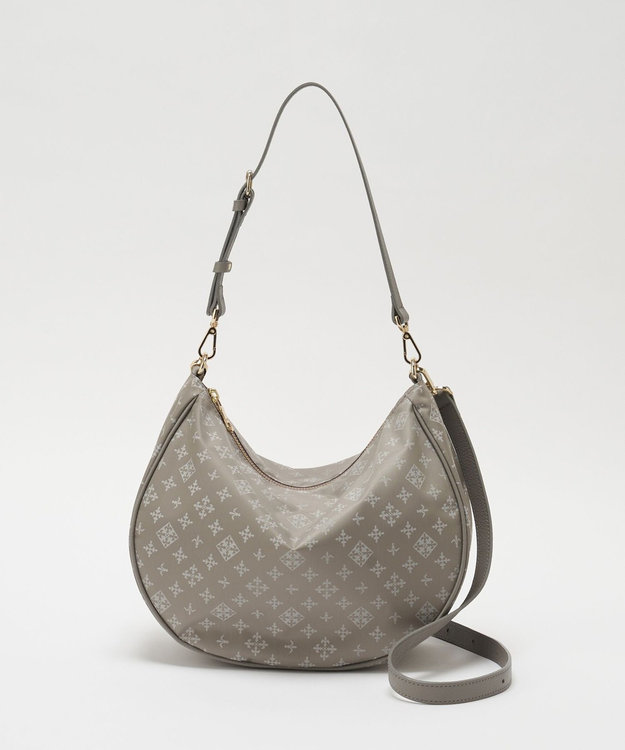 russet ナイロンジャガード2WAYショルダーバッグ(CE-1620) N.Gray