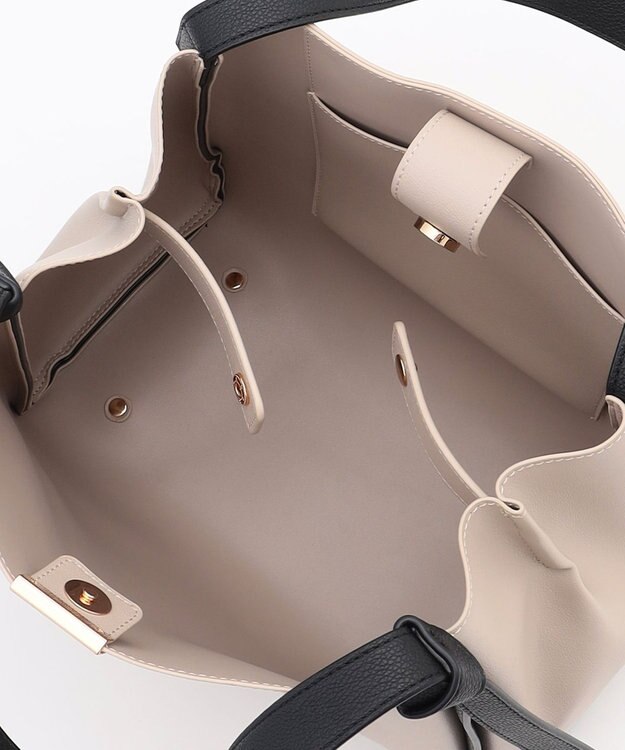 組曲 ノットデザイン トートバッグ ライトグレー系