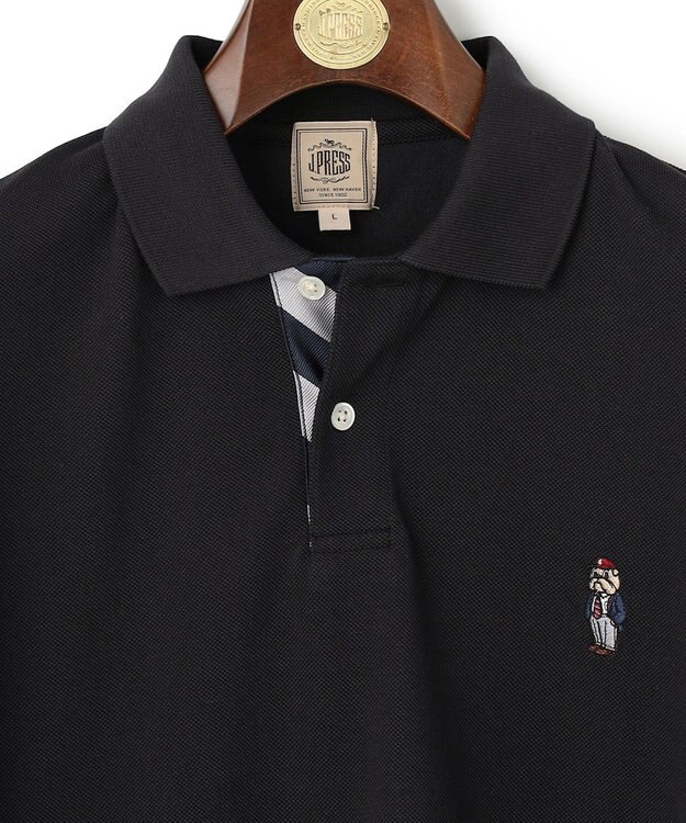 J.PRESS MEN 新デザイン【BULLDOG BOY / 8色展開】カノコレジメン ポロシャツ ブラック系