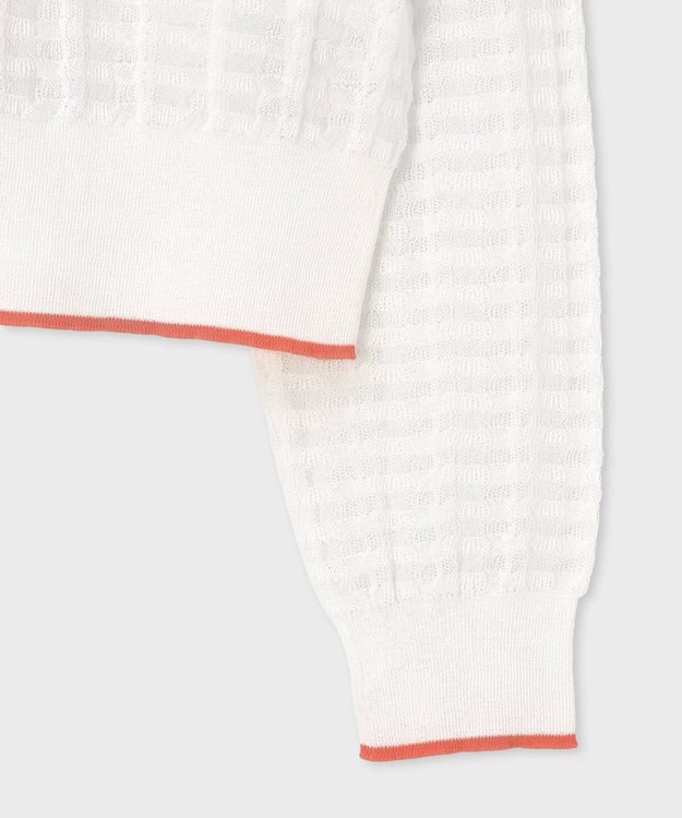 Paul Smith シアークルーネック カーディガン ホワイト