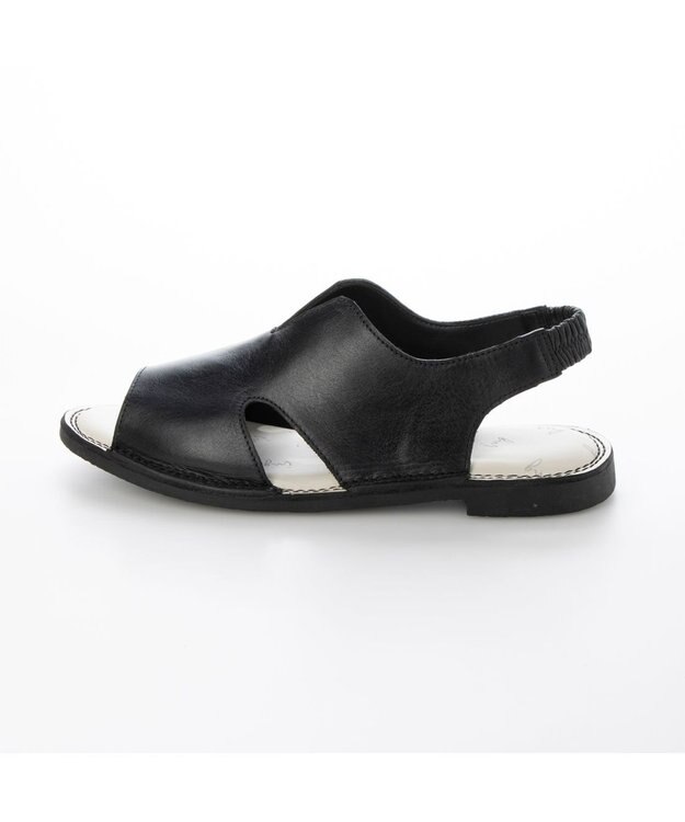 ing <ing>【サスティナブルシリーズ】サイドオープンサンダル ブラック