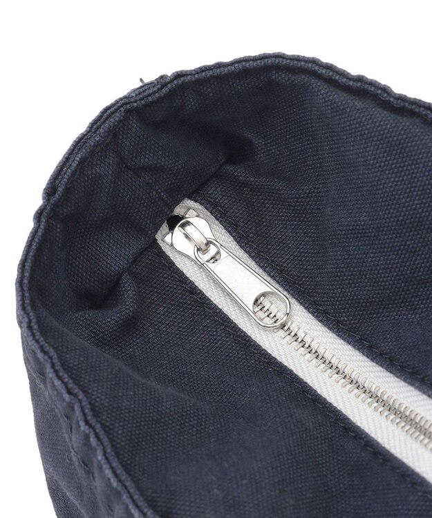 J.PRESS MEN コットンキャンバス オーバルトートバッグ ネイビー系