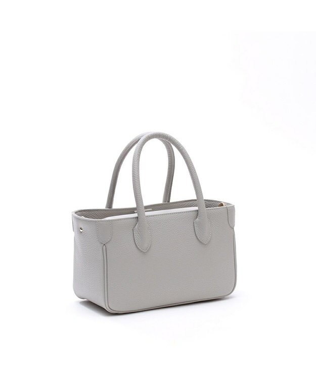 A.D.M.J. 【牛革】ミニトートバッグ　（Dカン付き） シロガネ