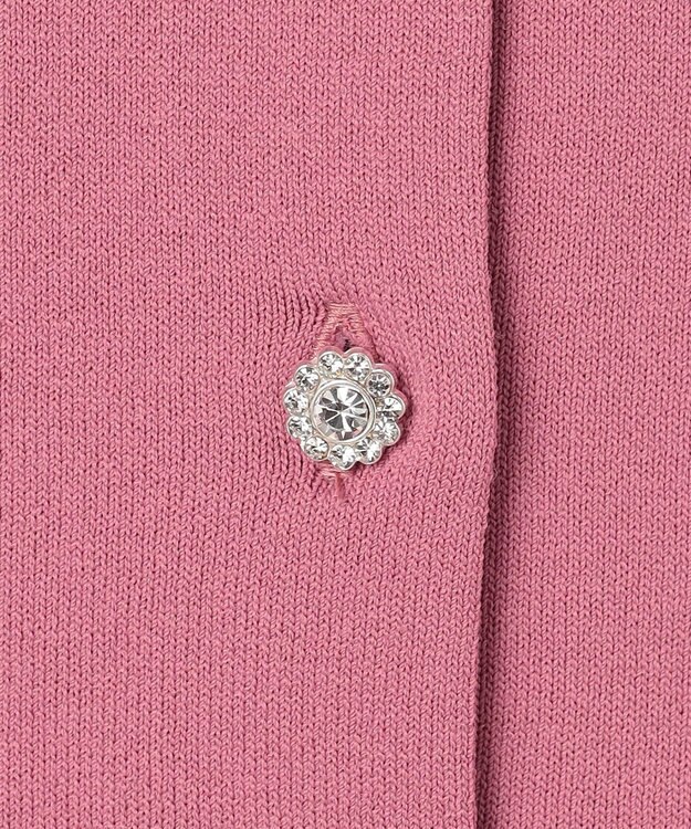 組曲 【UVケア・接触冷感】MINA ニットカーディガン ピオニーピンク系