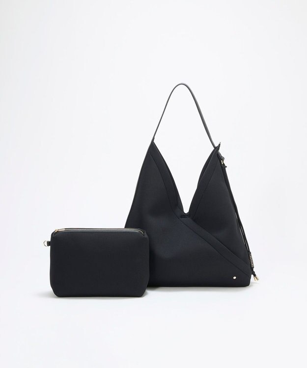 TOPKAPI 【TREASURE TOPKAPI】ネオプレン 2way ワンハンドル ショルダーバッグ ポーチ付き ブラック