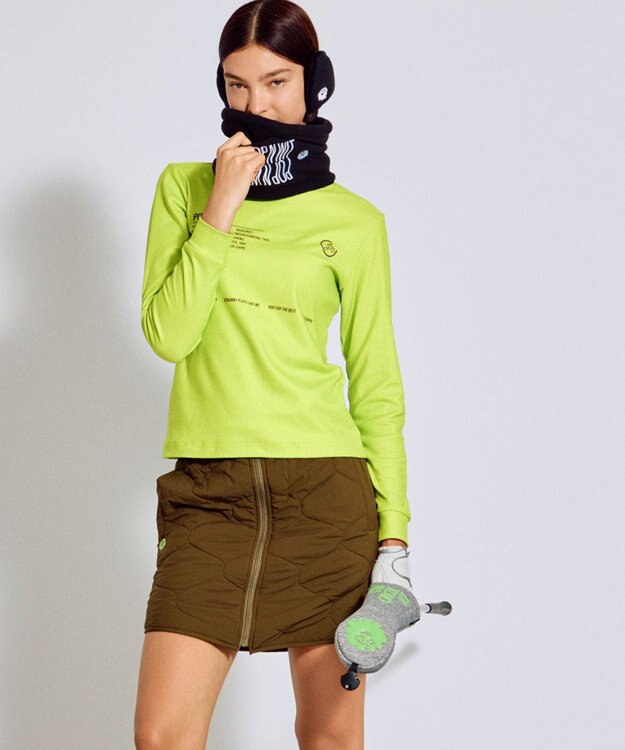 PW CIRCULUS NEWデザイン！【UNISEX】WAVY ネックウォーマー ゴルフ ブラック系