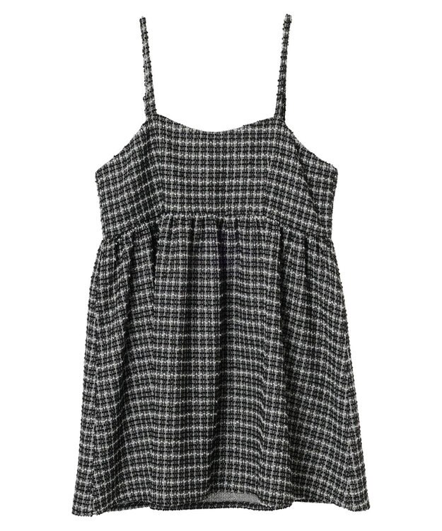 earth music&ecology ツイードキャミチュニック Black