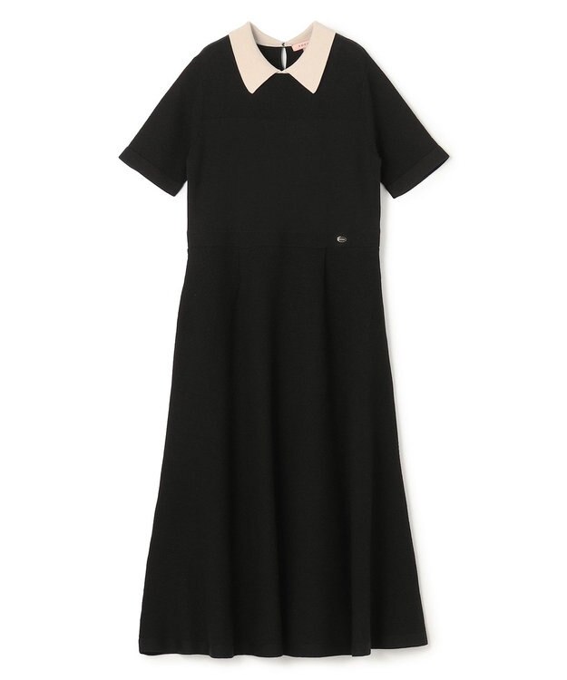 TOCCA 【WEB限定・鈴木ゆうかさん着用】HONEYCOMB MESH KNIT ニットドレス ブラック系