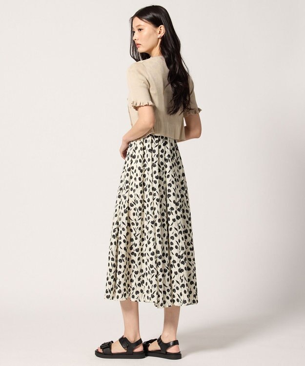 TOCCA HALF SLEEVE AJISAI  半袖カーディガン ベージュ系