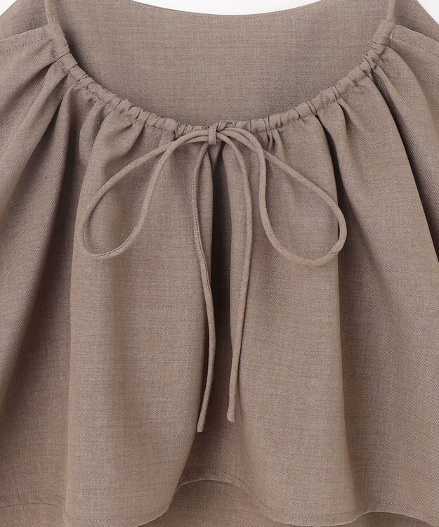 ANY 【2SET/洗濯機可】テックリネンキャミソール×パンツセットアップ モカ