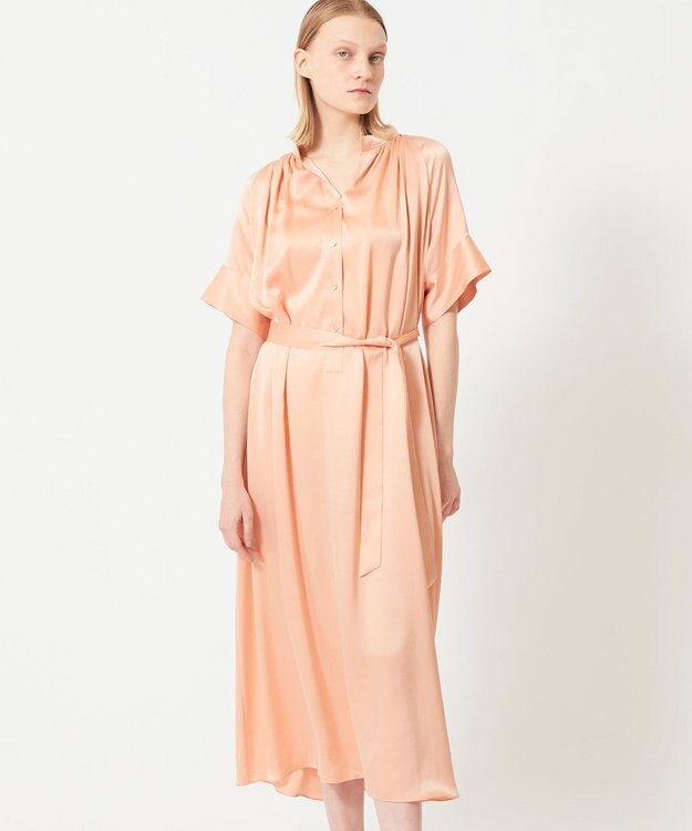 BEIGE， YEW / シャツワンピース Peach