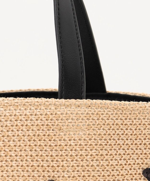 組曲 スパンコールカゴバッグ ブラック系