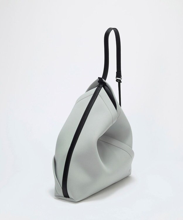 TOPKAPI 【TREASURE TOPKAPI】ネオプレン 2way ワンハンドル ショルダーバッグ ポーチ付き ライトグレー