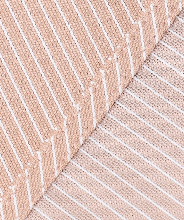 J.PRESS LADIES 【WEB限定カラーあり・洗える・イージーケア】 アーネストストライプ スリットネック カットソー ピンク系1