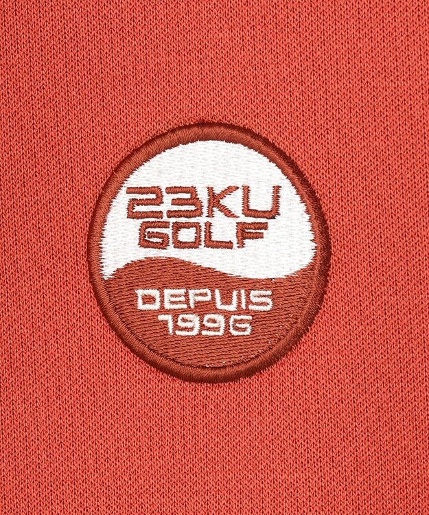 23区GOLF 【WOMEN】【UVケア】ダンボールニット ジップアップパーカー オレンジ系