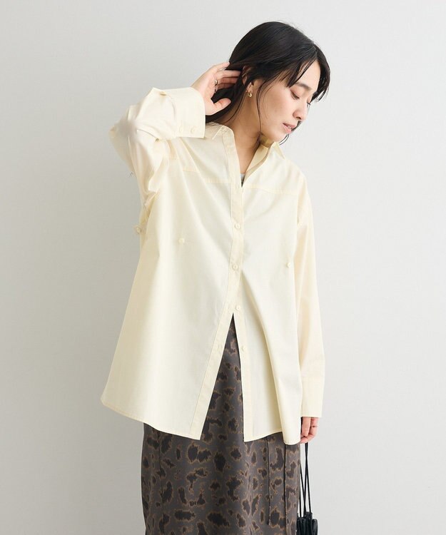 CRAFT STANDARD BOUTIQUE サイドベルトシャツ Yellow