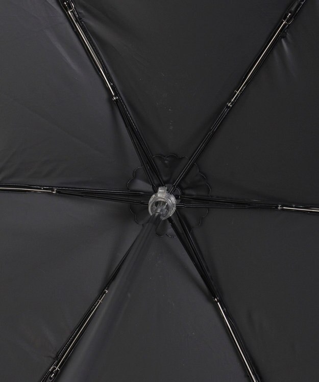 MOONBAT 【 遮光率100％/遮熱/UV/軽量】POLO RALPH LAUREN（ポロ ラルフローレン）晴雨兼用日傘 ワンポイント ポロポニー バイカラー  折りたたみ傘 オフホワイト